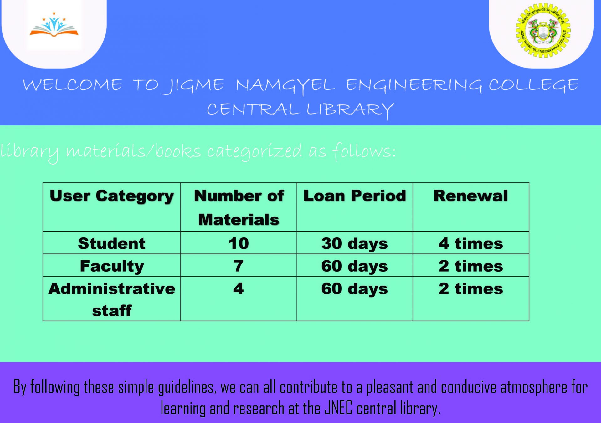 Central Library | Jigme Namgyel Engineering College